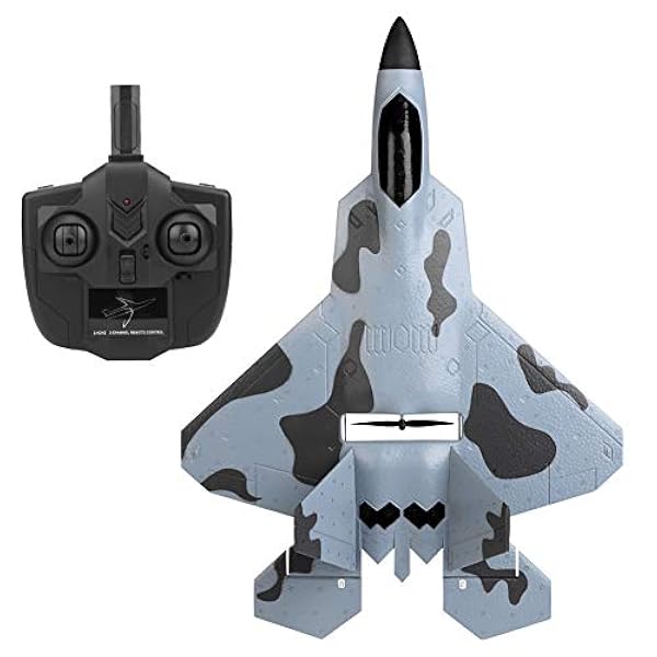 RC Aircraft, RC Helicopte Drone Model Borstlösa Fixed Wing 3D, 6G Fjärrkontrollflygplan för Vuxna Barn Presenter